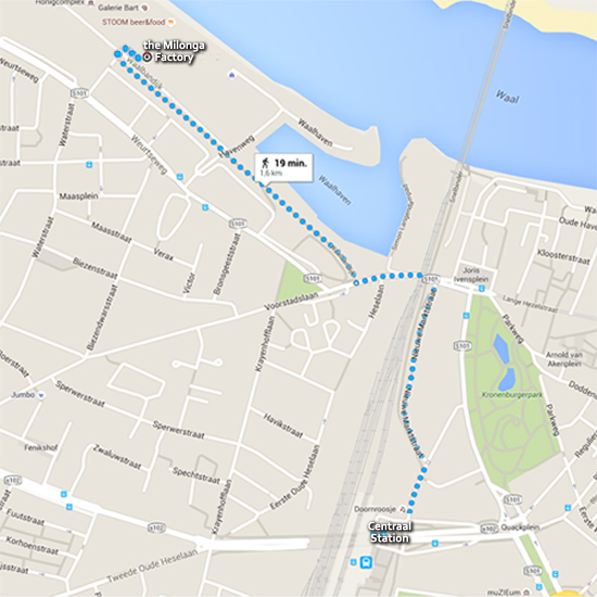 Looproute vanaf Centraal Station